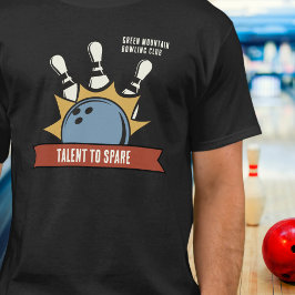 Custom Bowling School Club Name T-Shirt
