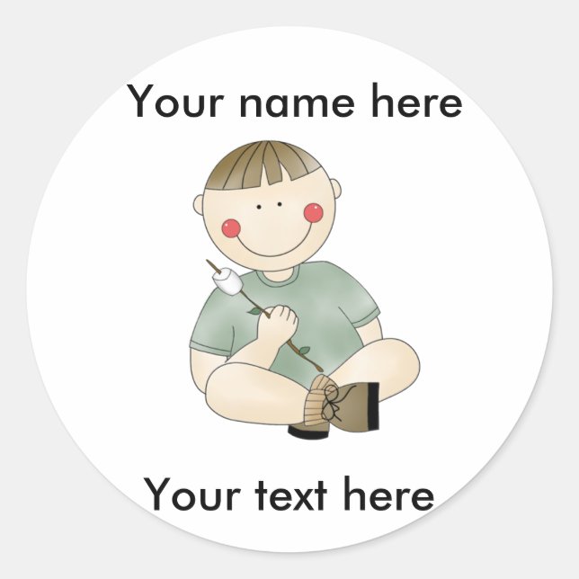 CUSTOM BOY CAMPING Aufkleber (Vorderseite)