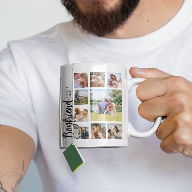 Custom Boyfriend Photo Collage Kaffeetasse (Von Creator hochgeladen)