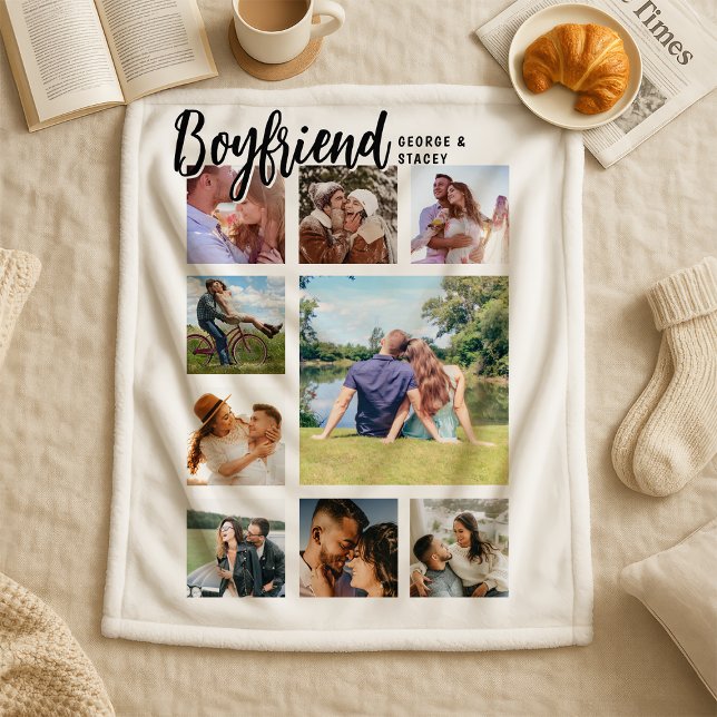 Custom Boyfriend Photo Collage Sherpadecke (Von Creator hochgeladen)