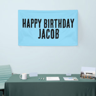 CUSTOM BOYS BIRTHDAY PARTY BANNER