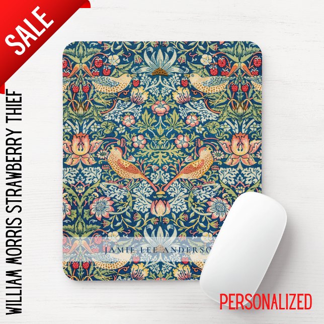 Custom Brand William Morris Birds Pattern Mousepad (Von Creator hochgeladen)