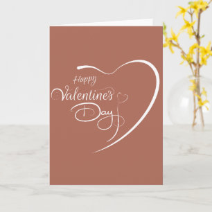 Custom Branded Happy Valentine's Day Heart Karte