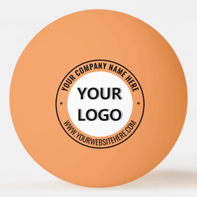 Custom Branded Logo Text Ping Pong Balls Template Tischtennisball (Vorderseite)