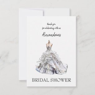 Custom Brautparty Dress Vielen Dank Dankeskarte