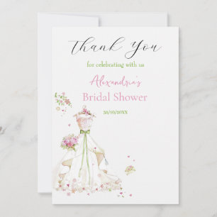 Custom Brautparty Dress Vielen Dank Dankeskarte