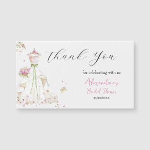 Custom Brautparty Dress Vielen Dank Magnetkarte