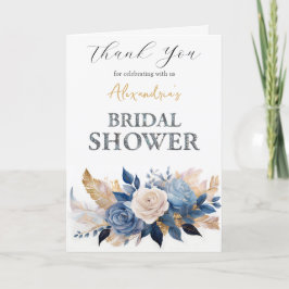 Custom Brautparty Rose Vielen Dank Dankeskarte