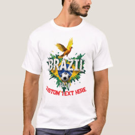 Custom Brazil National Soccer Football Team Fan T-Shirt