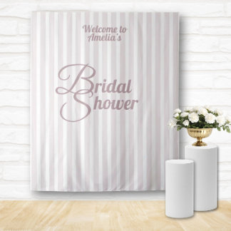 Custom Bridal Shower Banner - Elegant Decoration Wandteppich