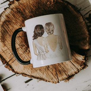 Custom Bridal Wedding Mug   Custom Template Mugs Tasse
