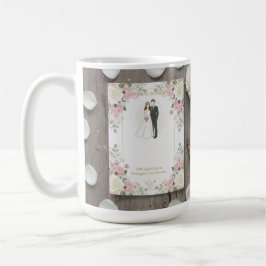Custom Bride and Groom Illustration Kaffeetasse