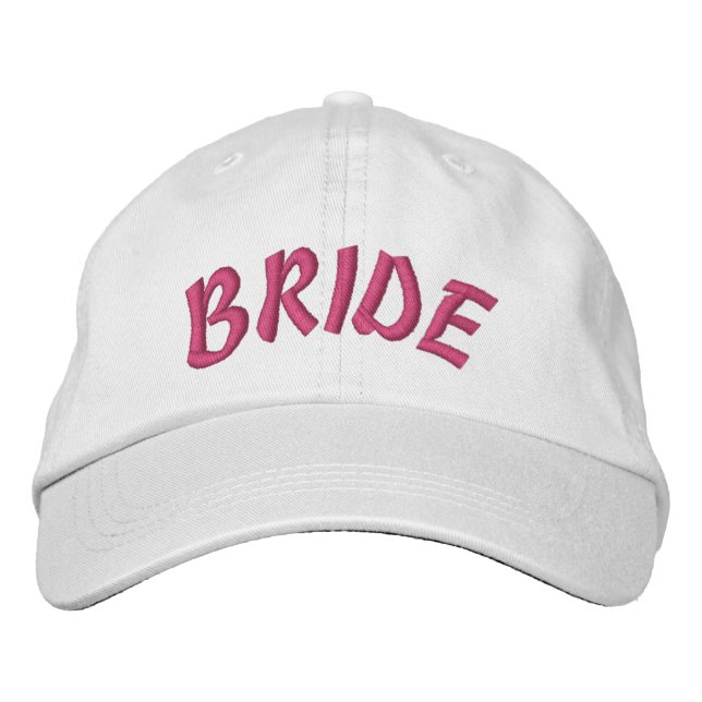 Custom Bride Baseball Cap Personalisiert bestickt Bestickte Baseballkappe (Vorderseite)