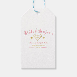 Custom Bride Boujee Diamond Junggeselinnen-Abschie Geschenkanhänger