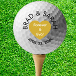 Custom Bride Groom Name Personalisiert Hochzeit Golfball<br><div class="desc">Custom Bride Groom Name Personalisiert Hochzeitsgolfball. Wählen Sie die Marke der Golfbälle aus dem Menü "Optionen". Die Marken sind Wilson Ultra Distance Golf Ball, Callaway Warbird Golf Ball, Bridgestone e6 Golf Ball, Callaway Supersoft, Srixon Soft Feel, Taylor Made TP5 und Titleist 2023 Pro V1. Wählen Sie die Packgröße der Kugeln...</div>