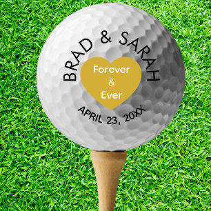 Custom Bride Groom Name Personalisiert Hochzeit Golfball