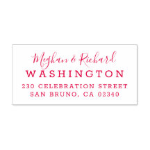 Custom Bride & Groom Wedding Rücksendeadresse