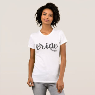Custom Bride Wedding Party und Dusche T - Shirt