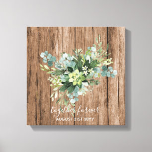 Custom Bridesmaid Brautparty gibt Grünflächen Leinwanddruck