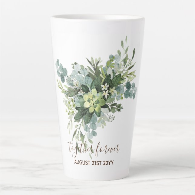 Custom Bridesmaid Brautparty gibt Grünflächen Milchtasse (Vorderseite)