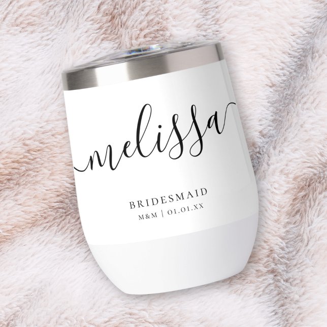 Custom Bridesmaid Bride Elegante Script Kalligraph (Von Creator hochgeladen)