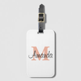Custom Bridesmaid Geschenk Minimalistischer Monogr Gepäckanhänger