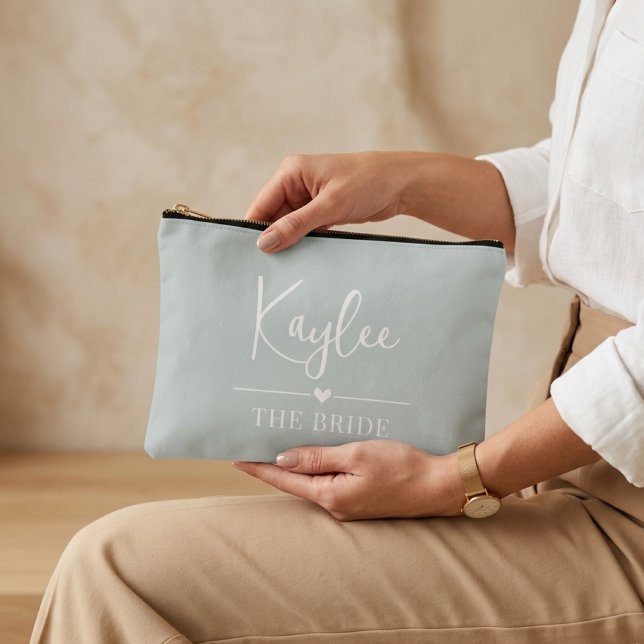 Custom Bridesmaid Proposal Pouch, Mrs Wedding Gift Zubehörtasche (bride squad cosmetic pouch gift, bridal shower pouch favor gift, bachelorette party pouch gift,)