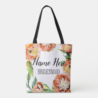 Custom Bridesmaid Tote Beutel Geschenk florale