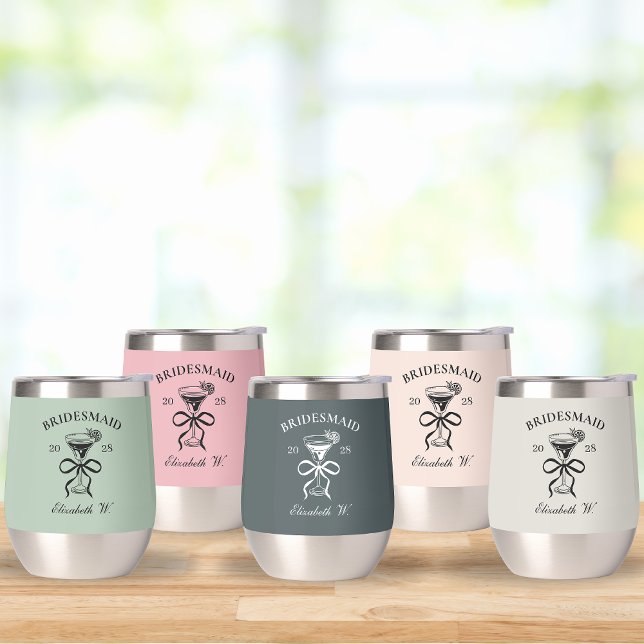 Custom Bridesmaid Tumbler, Junggeselinnen-Abschied (bridesmaid wine tumbler, stemless wine tumbler, bachelorette party tumbler, bridesmaid proposal gift)