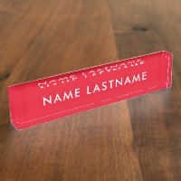 Custom Bright Red Simple Modern Basic Minimalistis