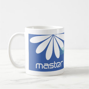 Custom Bright White Blue Master Gardener Tasse