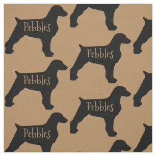 Custom Brittany Dog Fabric Stoff