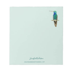 Custom Broad-billed Hummingbird Notepad Notizblock