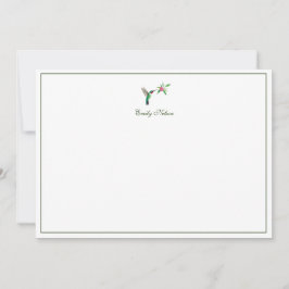 Custom Broad-tails Hummingbird Note Card Mitteilungskarte