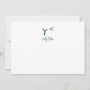 Custom Broad-tails Hummingbird Note Card Mitteilungskarte