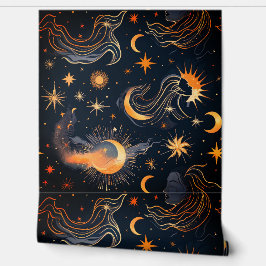 Custom Bronze Gold Akzent celestiale Tapete