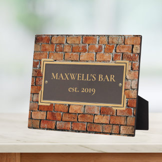 Custom Bronze on Brick Memorial Plaque Fotoplatte