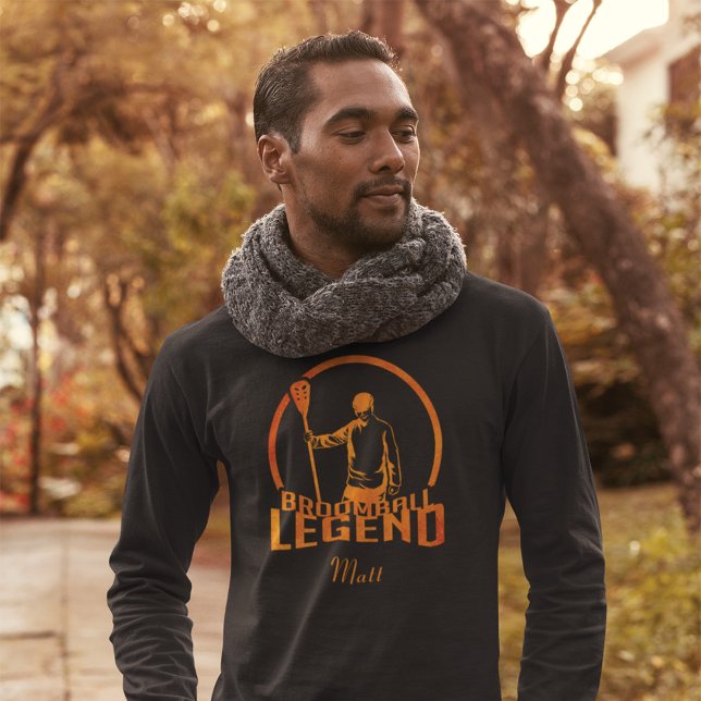 Custom Broomball Legende Niedlich Sports T-Shirt (Von Creator hochgeladen)