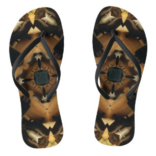 Custom Brown flippFlops Flip Flops