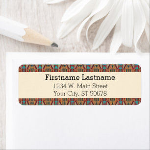 Custom Brown Red Terracotta Türkis Blue Mosaik