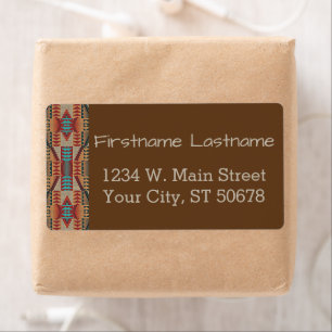 Custom Brown Red Terracotta Türkis Blue Mosaik