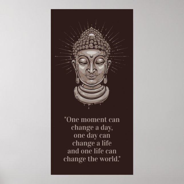 Custom Buddha Quote Poster (Vorne)