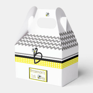 Custom Bumble Bee Birthday Favor Box Geschenkschachtel