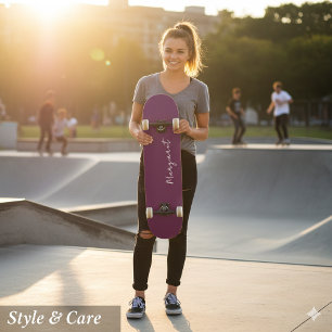 Custom Burgundy Skateboard - Machen Sie es heute s