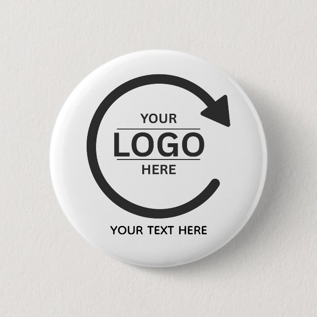 Custom Business Brand Logo Button (Vorderseite)
