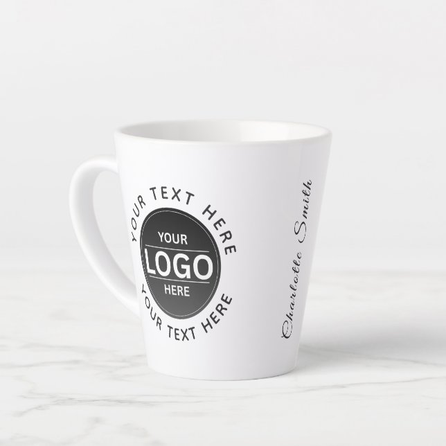 Custom Business Brand Logo Milchtasse (Linke Ecke)