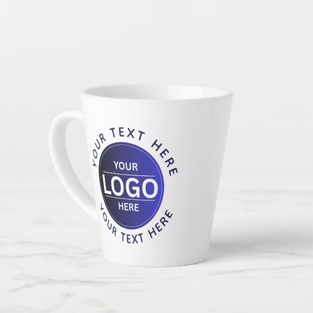 Custom Business Brand Logo Milchtasse (Linke Ecke)