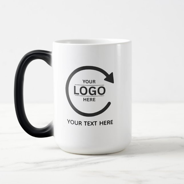 Custom Business Brand Logo Verwandlungstasse (Links)