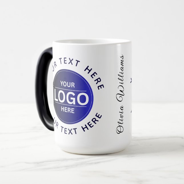 Custom Business Brand Logo Verwandlungstasse (Vorderseite Links)