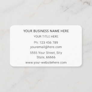 Custom Business Card Your Name Logo Text Info Visitenkarte